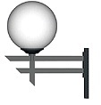 Опора ВЕНЕРА КБ-71-ОШ-02-001 для уличного светильника типа ШАР для одного шара