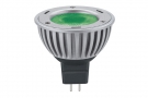 28059 Лампа LED Свеча 3W GU5,3 40° Зеленый