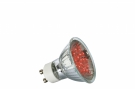 28007 Лампа рефлекторная светодиодная LED, красный 1W GU 10