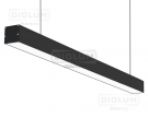 Подвесной линейный светодиодный светильник LP055.875 30Вт 4000К черный