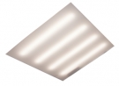 Светодиодный потолочный светильник ОВ-49 595х595 серия CREE-80, БЕЗ РАМКИ (Рассеиватель опаловый)