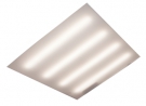 Светодиодный потолочный светильник ОВ-53 595х595 серия CREE-40, БЕЗ РАМКИ (Рассеиватель опаловый)