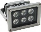Светодиодный прожектор DIS 119, LED:6 1W 230V Корпус:серый IP65