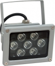 Светодиодный прожектор DIS 140, LED:7 1W 230V Корпус:серый IP65