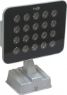 Светодиодный прожектор DIS 147, LED:20 1W 230V Корпус:серебро IP54
