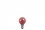 40121 Лампа Капля, красная, E14, 45мм 25W   