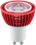 Светодиодная лампа GU10R 3LEDx1W красный корпус