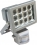 Светодиодный прожектор DIS 259 квадрат с датчиком движения 12LED/1W-белый 230V серебро (IP54) 163*92*110мм
