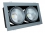 Карданный светодиодный светильник Grazioso 2  LED 2*30 C (6000К холодно-белый, прозрачный рассеиватель, корпус серый)