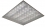 Светодиодный потолочный светильник ПВ-38 595х595 серия CREE-100, БЕЗ РАМКИ (Рассеиватель призматический)