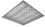 Светодиодный потолочный светильник ПВ-38 595х595 серия CREE-28, БЕЗ РАМКИ (Рассеиватель призматический)